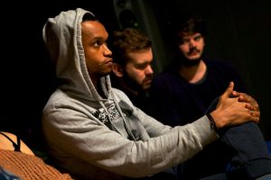 Vaughn Rice i Marcus Lindeens dokumentära performance Wild Minds Foto Helena Tossavainen